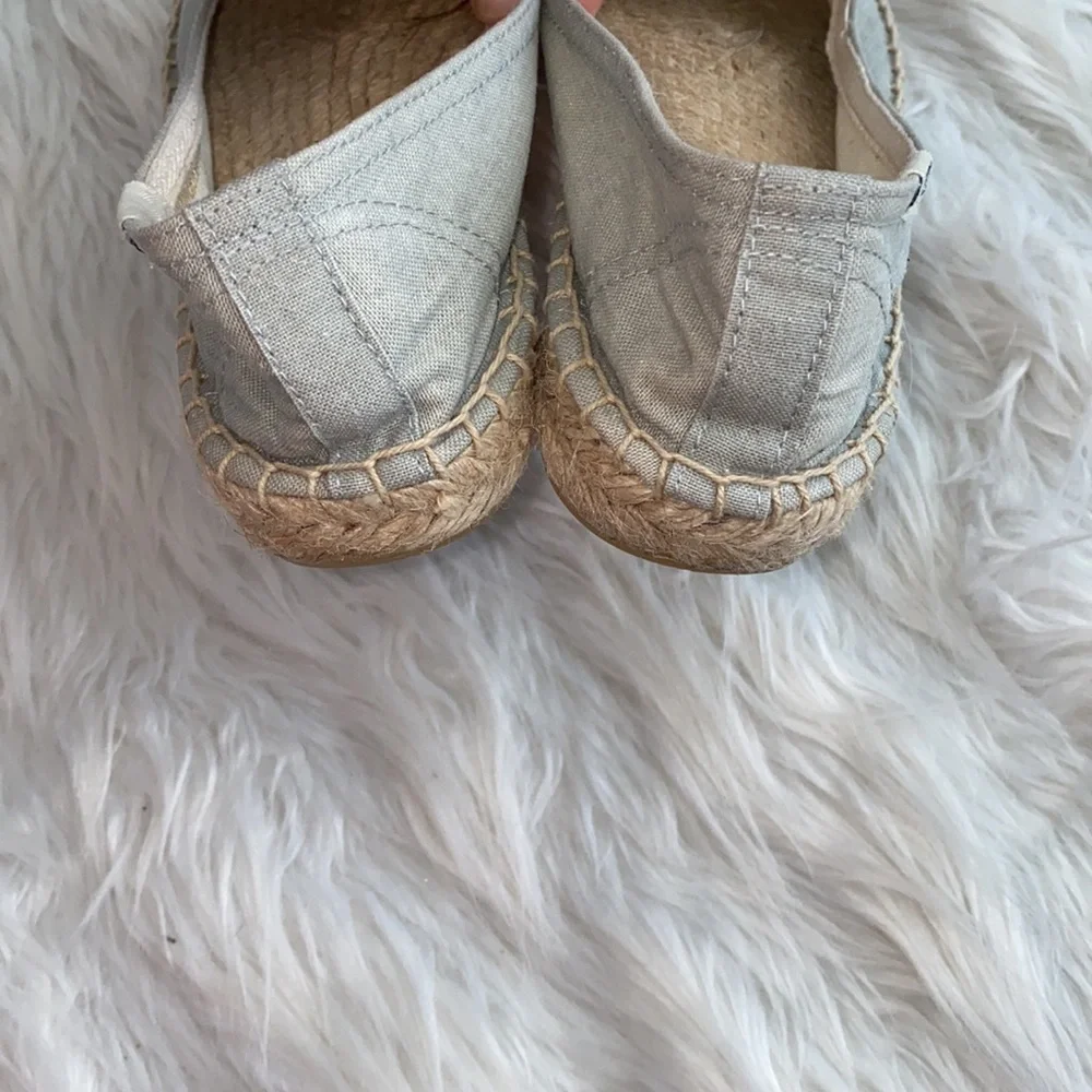 Soludos | Flamingo Embroidered Espadrille in Light Chambray